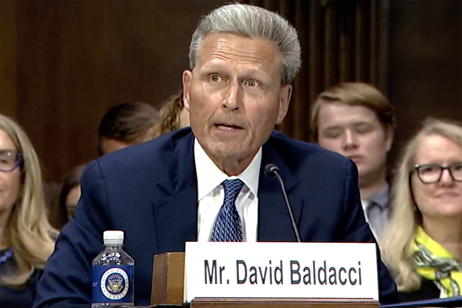 David Baldacci testifies before the Senate Judiciary Subcommittee on Crime and Counterterrorism