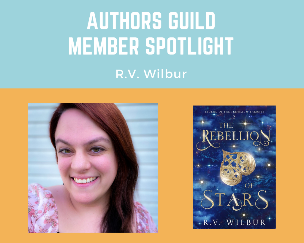 author R.V. Wilbur and her book The Rebellion of Stars
